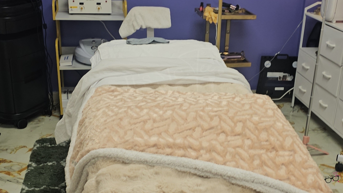 Unstoppable Esthetics facial experience treatment room in Fayetteville NC